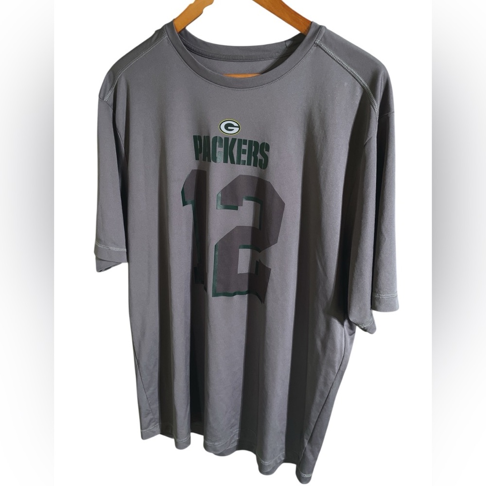 Green Bay Packers NFL TX3 Cool Gray Aaron Rodgers #12 Jersey XL - Picture 2 of 6
